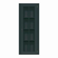 Stockholm Vitrin H&ouml;g 1 D&ouml;rr H&ouml;ger 1-sektion Black - Englesson - Bonus M&ouml;bler