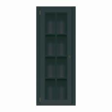 Stockholm Vitrin H&ouml;g 1 D&ouml;rr V&auml;nster 1-sektion Black - Englesson - Bonus M&ouml;bler