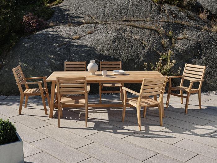 Bild 4, Keros 220X100 cm Teak - Brafab - Bonus Möbler