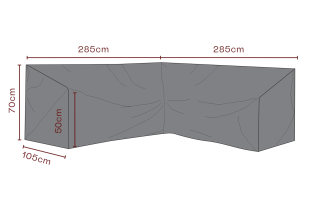 H&ouml;rnsoffa Vattent&auml;t 285X285, D105, H70 cm - Brafab - Bonus M&ouml;bler