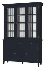 Stockholm 3 d&ouml;rrar, glassidor Black - Englesson - Bonus M&ouml;bler