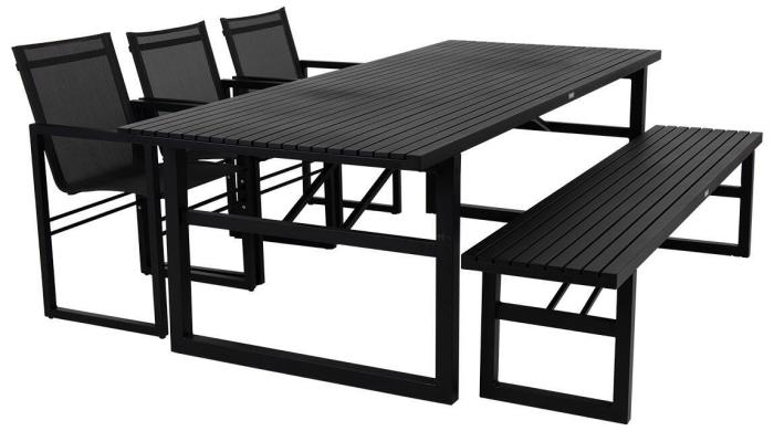 Bild 2, Vevi 200X41 cm Svart - Brafab - Bonus Möbler