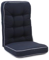 Texas 90 H&ouml;g 56 cm bred Navy med vit kant dralon - Hillerstorp - Bonus M&ouml;bler