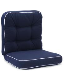 Texas 91 L&aring;g 56 cm bred Navy med vit kant dralon - Hillerstorp - Bonus M&ouml;bler