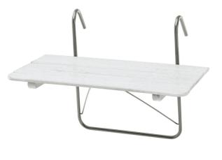 Balkongbord 80X50 cm Vit - Hillerstorp - Bonus M&ouml;bler