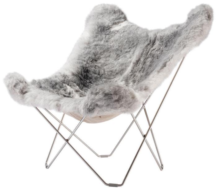 Bild 4, Iceland Mariposa Shorn Grey - Cuero Design - Bonus Möbler