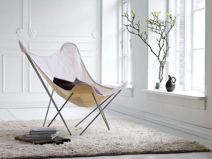 Bild 3, Cotton Canvas Mariposa utan läderhörn Black - Cuero Design - Bonus Möbler