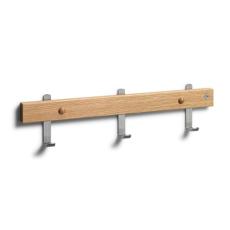 Nadja 40 cm 3 krokar Slipat St&aring;l Oljad Ek - Oscarssons M&ouml;bel - Bonus M&ouml;bler