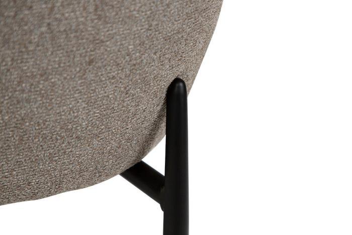 Bild 7, Glam Låg Bouclétyg Pebble Earth / Black - Dan-Form - Bonus Möbler