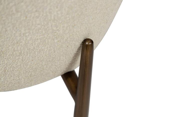 Bild 6, Glam Hög Bouclétyg Bone White / Antique Brass - Dan-Form - Bonus Möbler