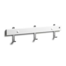 Nadja 40 cm 3 krokar Slipat St&aring;l Vitlackad Bj&ouml;rk - Oscarssons M&ouml;bel - Bonus M&ouml;bler