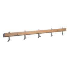 Nadja 90 cm 5 krokar Slipat St&aring;l Oljad Ek - Oscarssons M&ouml;bel - Bonus M&ouml;bler