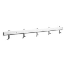 Nadja 90 cm 5 krokar Slipat St&aring;l Vitlackad Bj&ouml;rk - Oscarssons M&ouml;bel - Bonus M&ouml;bler