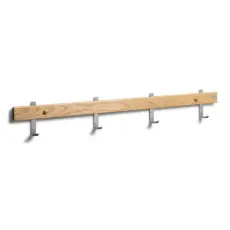 Nadja 70 cm 4 krokar Slipat St&aring;l Oljad Ek - Oscarssons M&ouml;bel - Bonus M&ouml;bler