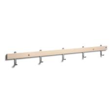 Nadja 90 cm 5 krokar Slipat St&aring;l Vitoljad Ek - Oscarssons M&ouml;bel - Bonus M&ouml;bler