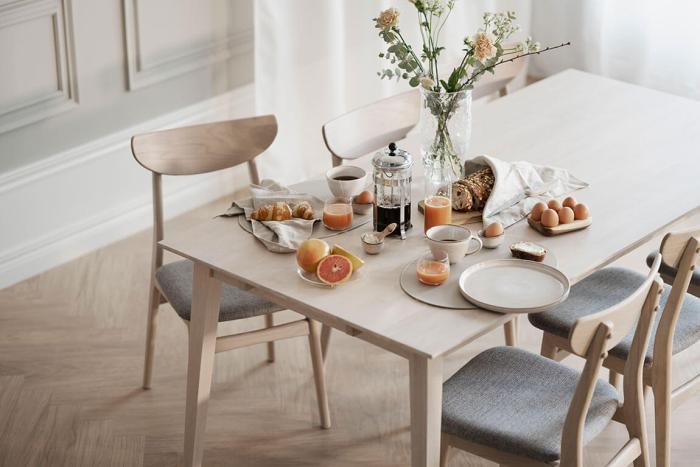 Bild 8, Rodham Vitpigmenterad ek / Ljusgrå - Rowico Home - Bonus Möbler