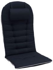 Tennessee Dyna med Nackkudde 52 cm bred Navy med vit kant polyester - Hillerstorp - Bonus M&ouml;bler