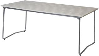 Bord B31 170x92 cm Vitlackad Ek / Varmf&ouml;rzinkat Stativ - Grythyttan St&aring;lm&ouml;bler - Bonus M&ouml;bler