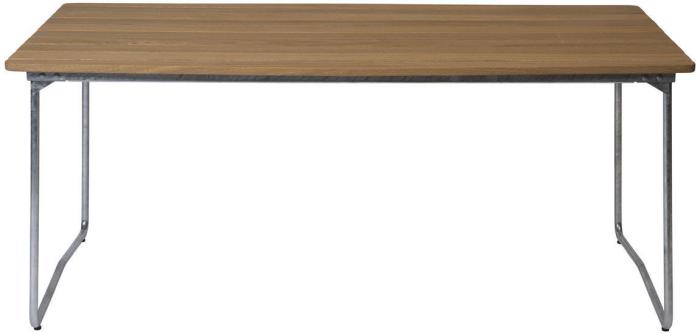 Bild 2, Bord B31 170x92 cm Oljad Ek / Varmförzinkat Stativ - Grythyttan Stålmöbler - Bonus Möbler