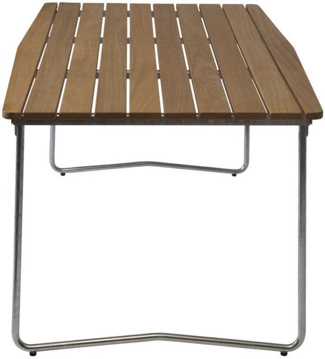 Bild 3, Bord B31 170x92 cm Oljad Ek / Varmförzinkat Stativ - Grythyttan Stålmöbler - Bonus Möbler
