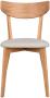 Ami Lackad ek / Gr&aring;beige tyg - Rowico Home - Bonus M&ouml;bler